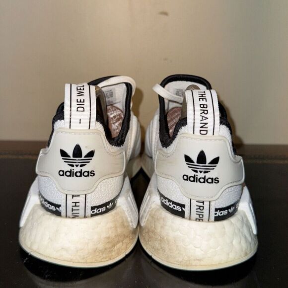 Adidas NMD_R1 White Tape Logo FV7306 Women's Size 5.5 - Picture 4 of 7